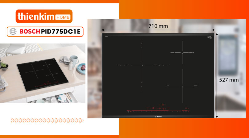 Bếp từ Bosch PID775DC1E Serie 8 phù hợp